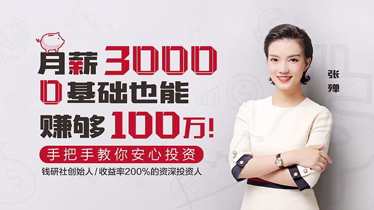 张殚：月薪3000，0基础也能赚够100万！0基础变身理财投资达人视频培训课