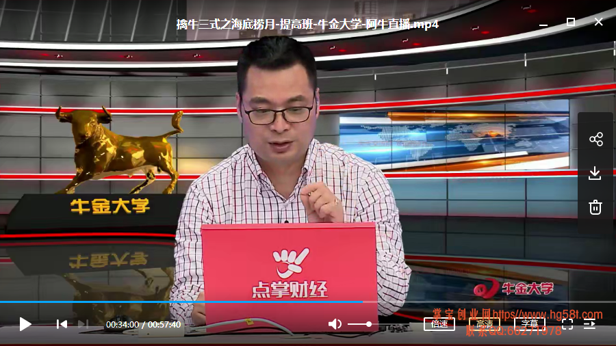 【牛金大学】杨殿方擒牛三式 视频培训课+指标