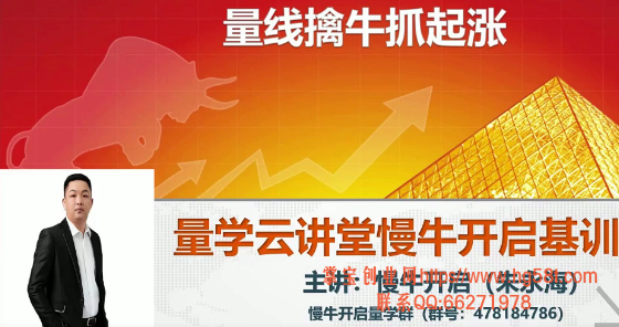量学云讲堂朱永海慢牛开启基训课程-第19期视频培训课