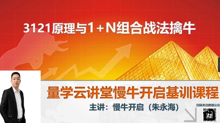 【朱永海】2022年量学云讲堂 朱永海慢牛开启第32期+往期26-31期课程