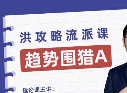 【洪榕】趋势围猎A-洪攻略流派课