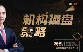 【杨凯】2022年1月-12月《机构操盘提升班》视频课程