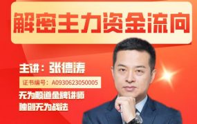 无为张德涛老师 解密主力资金流向系列课程