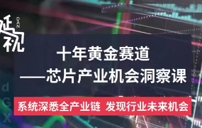 十年黄金赛道—芯片产业机会洞察课线上录播课程