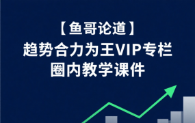 【鱼哥论道】趋势合力为王 VIP 专栏：圈内实战教学课件（附操作逻辑）