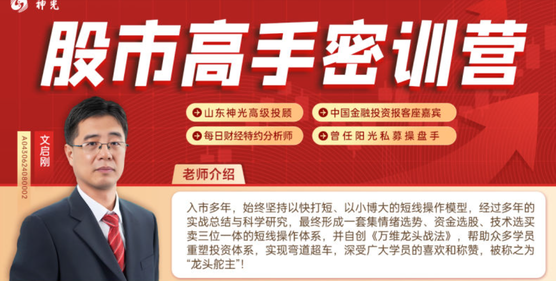 神光文启刚万维龙头战法股市高手密训营2025小班课+指标+日报