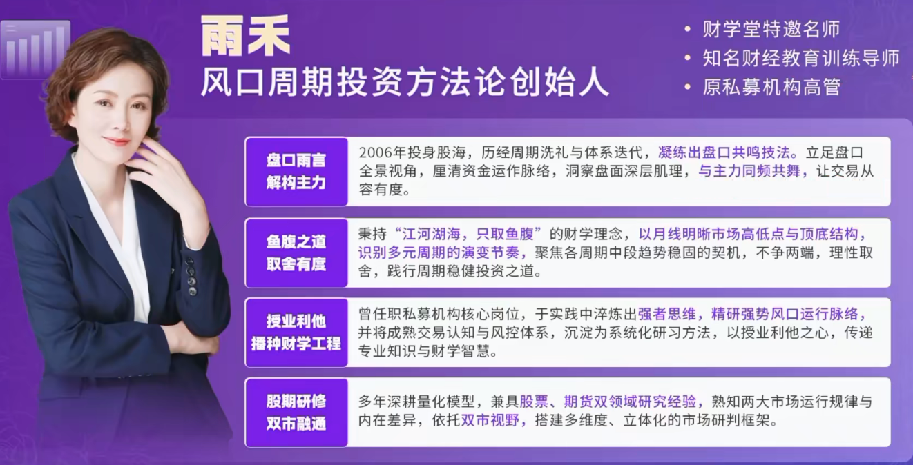 雨禾《周期全景课：学习周期·掌握周期·赢得周期》风口周期系统课