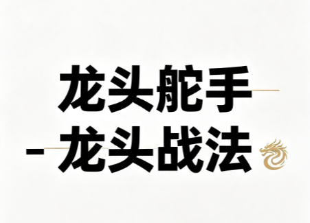 龙头舵手-龙头战法课程 视频+文档