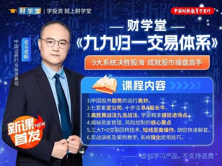 北斗老师《九九归一交易体系》系统课+指标